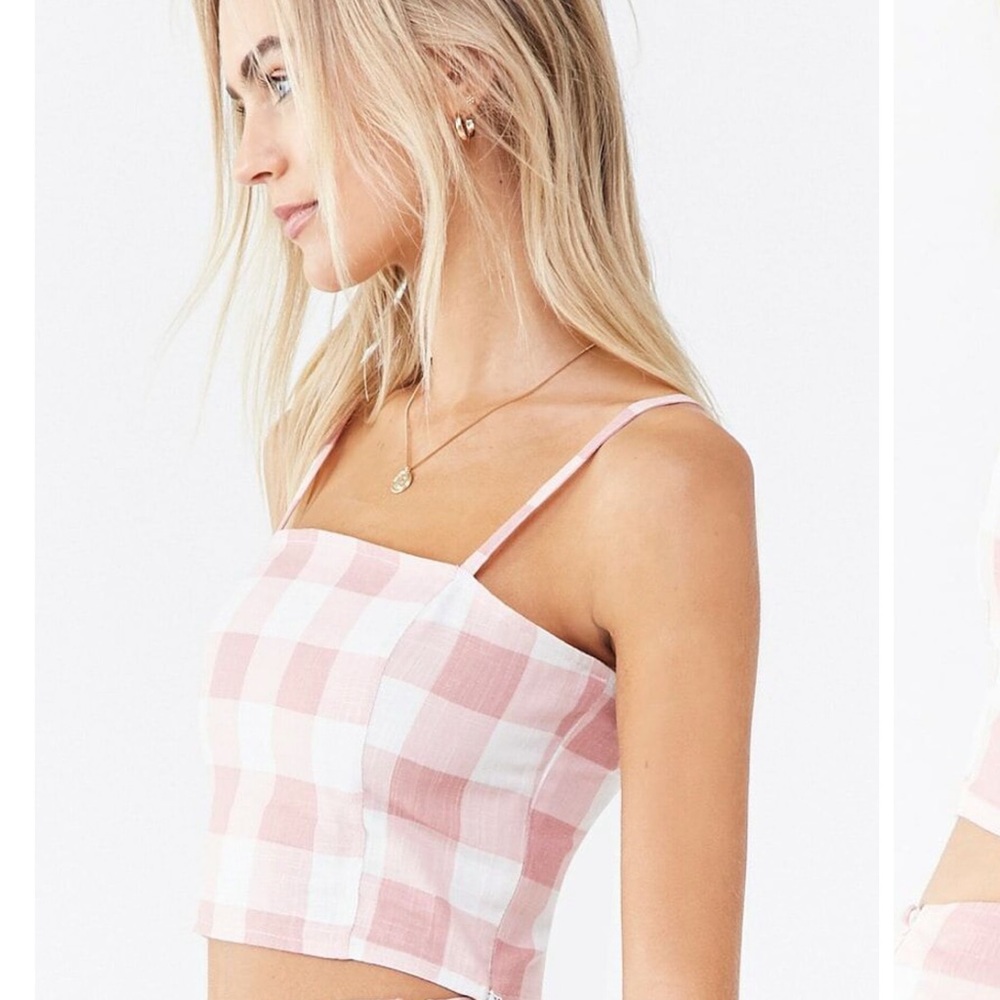 Pink Plaid Top - Picture 1 of 7